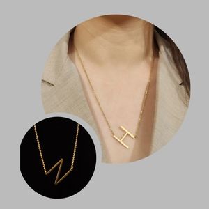 "N" Initial Necklace 316L Stainless Steel